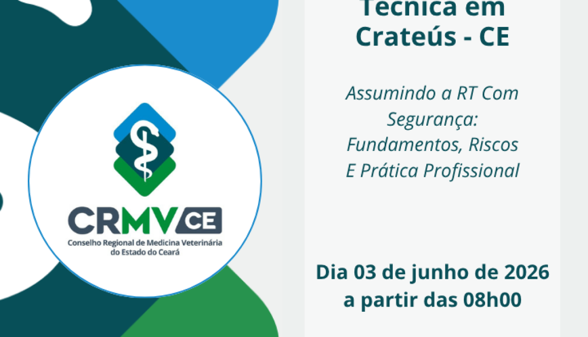Seminário de Responsabilidade Técnica - CRMV-CE Crateus - 720 x 720