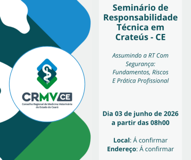 Seminário de Responsabilidade Técnica - CRMV-CE Crateus - 720 x 720